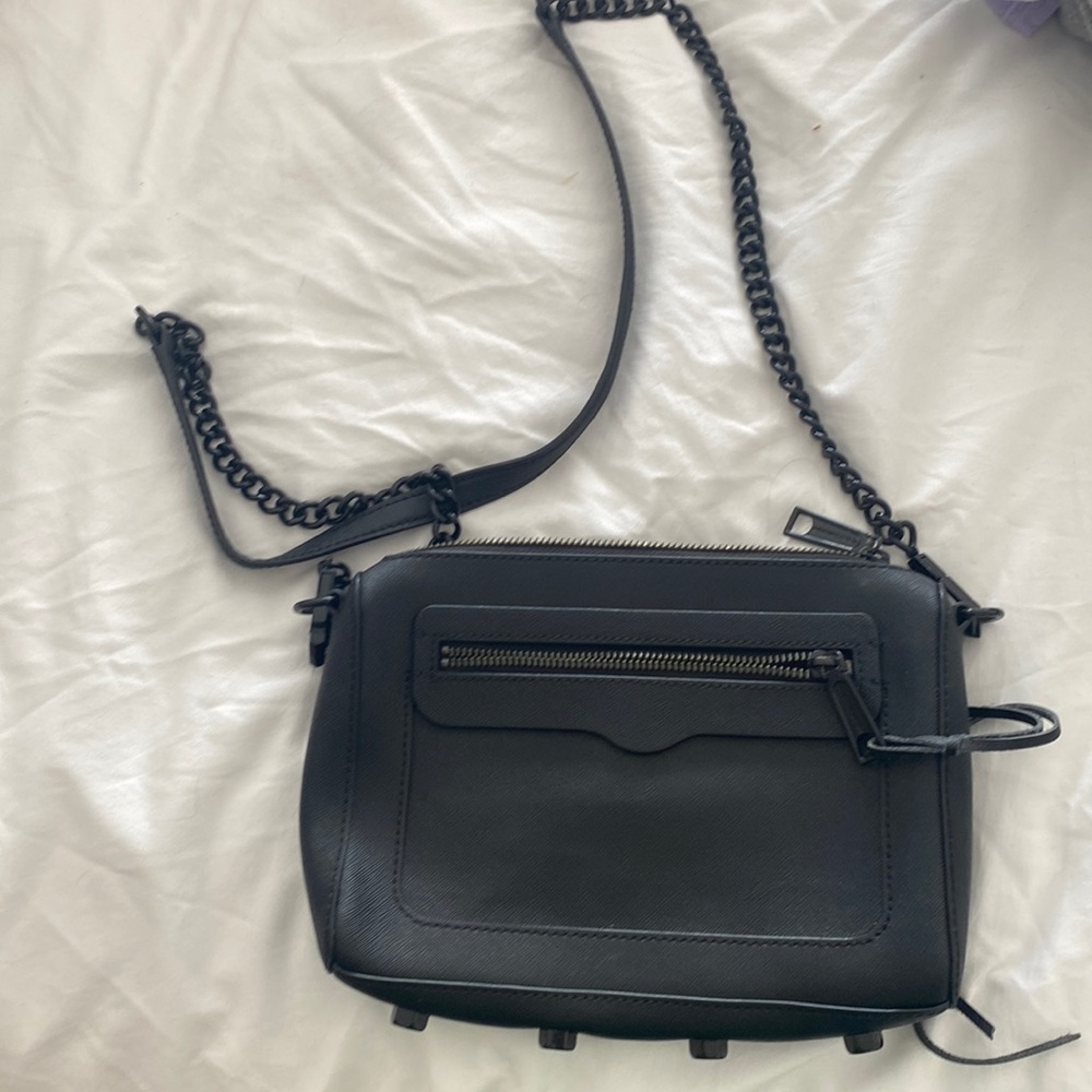 Rebecca minkoff black matte purse